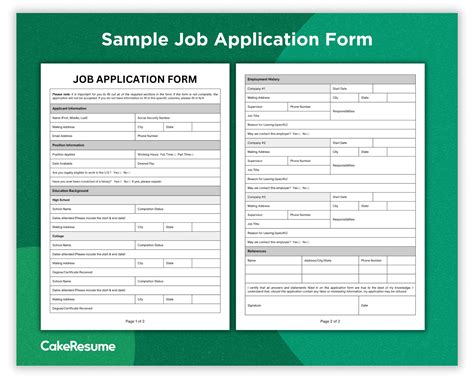 Image result for Sample Job Application Form