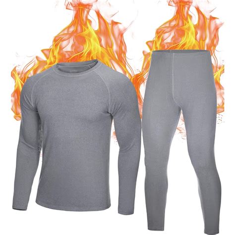 Thermal Underwear for Men: Fleece Lined Long Johns Base Layer, Extreme ...