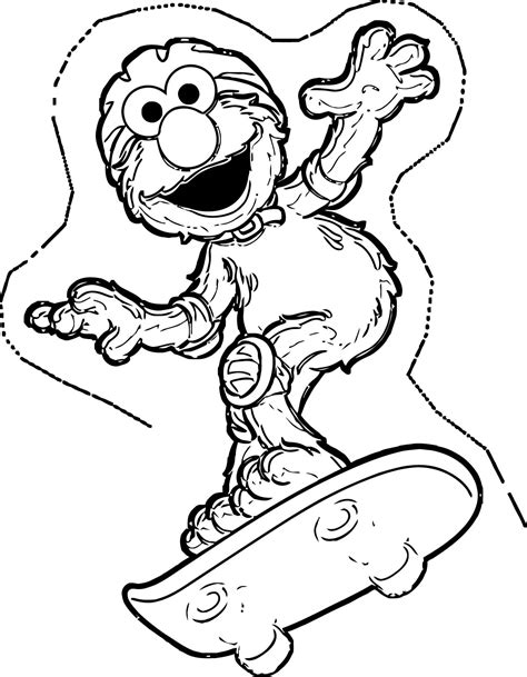 Sesame Street Elmo Coloring Page WeColoringPage 19 | Wecoloringpage.com