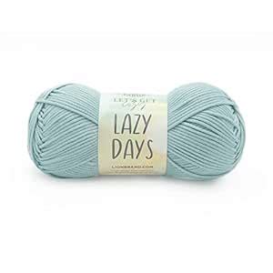 Lion Brand Lazy Days Beginner Yarn for Knitting, Crocheting, and Crafts ...