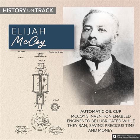 Federal Railroad Administration on LinkedIn: Rail 101 Lesson: Elijah McCoy developed a ...