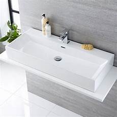 lavandini bagno sospesi lavabo bagno sospeso rettangolare in ceramica 1000x420mm lavandini bagno sospesi lavabo bagno sospeso rettangolare in ceramica 1000x420mm