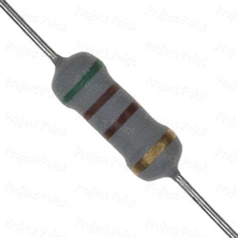 510 Ohm 1W Flameproof Metal Oxide Resistor -, 510E, 510R, 1W MOF, 1W ...