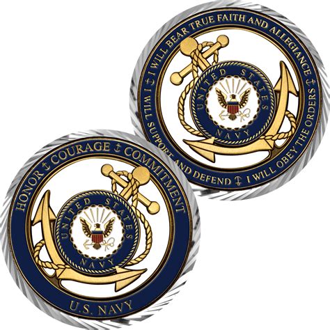 Navy Core Values Challenge Coin