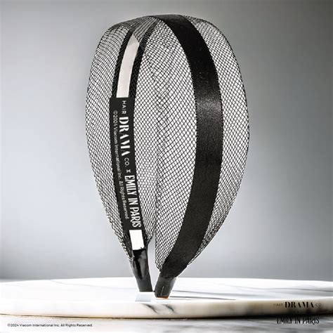 HDC x Emily in Paris Mesh Hair Band with Ribbon - Black – Hair Drama ...