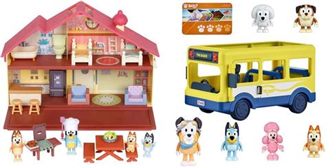 Buy Bluey Mega Bundle Home, BBQ Playset, and 4 Figures | & Bus + Mates ...