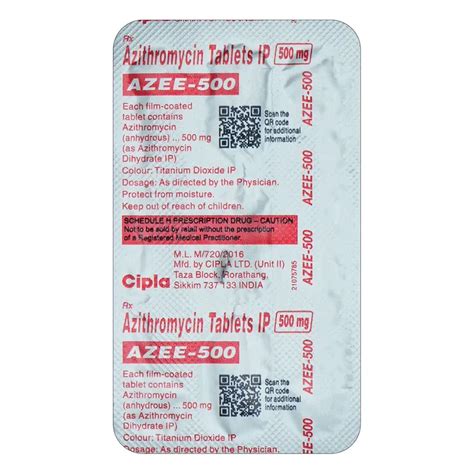 Buy Azee 500 Tablet online | Uses, Side Effects, Price and substitutes ...