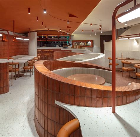 This New Delhi restaurant is a warm play of terracotta, terrazzo, and ...
