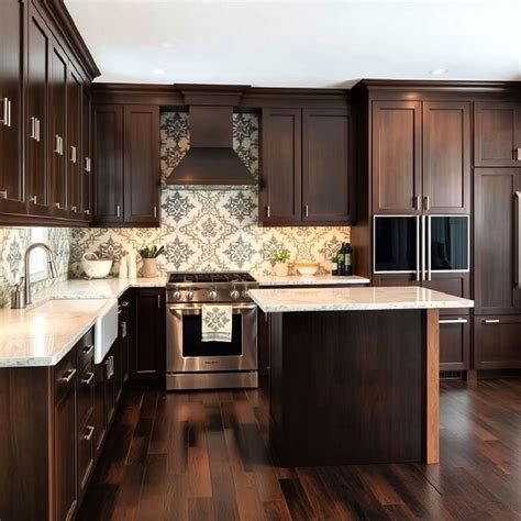 25 Kitchens With Dark Wood Floors You'll Adore