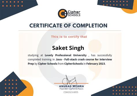 Image result for Java Full-Stack Completion Certificate