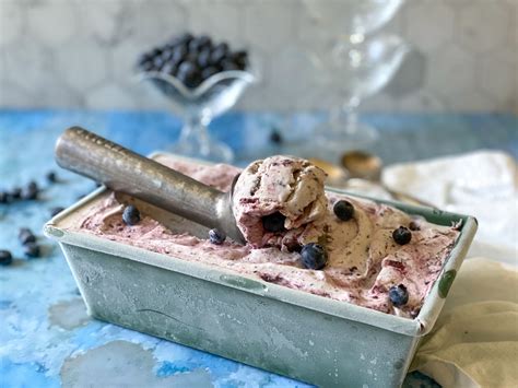 Easy Fresh Blueberry Ice Cream - A Girl Defloured