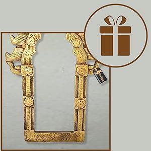 Two Moustaches Vintage Twin Peacock Temple Brass Prabhavali Wall ...