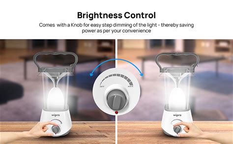wipro Solaris 10W Rechargeable Emergency Led Lantern| 360 Degree ...