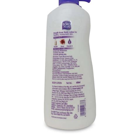 Boroplus Ayurvedic Doodh Kesar Nourishing Body Lotion, 400ml (Buy 1 get ...