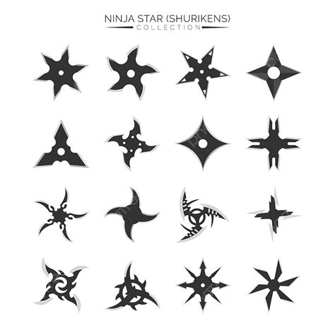 Ninja Shuriken Vector PNG Images, Ninja Star Shurikens Vector ...