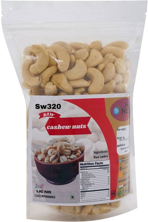 NESA whole Raw Cashew Nuts sw320-100% Natural & Crunchy Whole Cashews ...