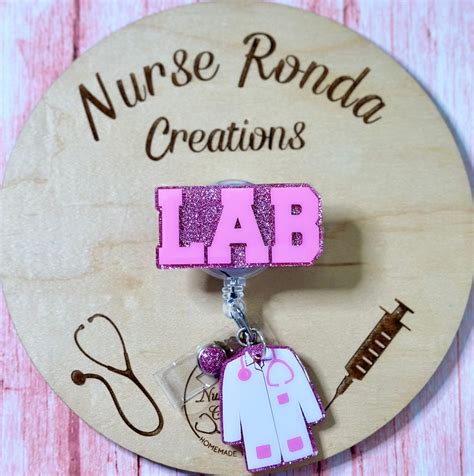 Lab Badge Reel, Lab Technician, Phlebotomy Tech, Laboratory, Medical ...