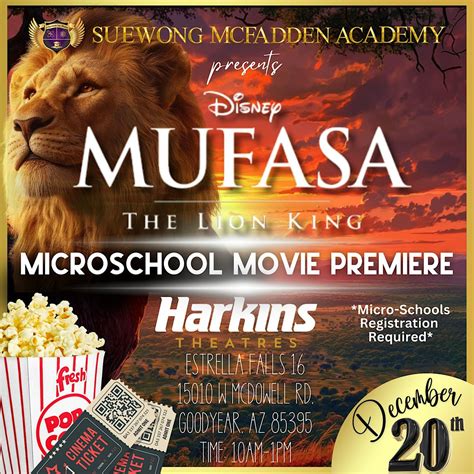 Mufasa: The Lion King Prequel Movie Premiere, Harkins Theatres Estrella ...
