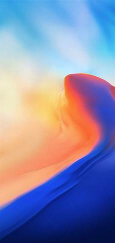 Blue And Orange Wallpaper Iphone by Ios 11 Iphone X Orange Blue Clean Simple Blue And Orange Wallpaper Iphone