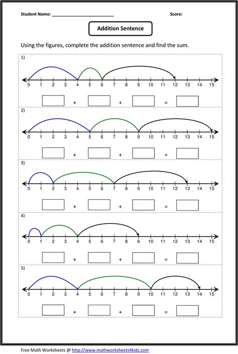 Number Line Subtraction Worksheets - Writing Practice Worksheet