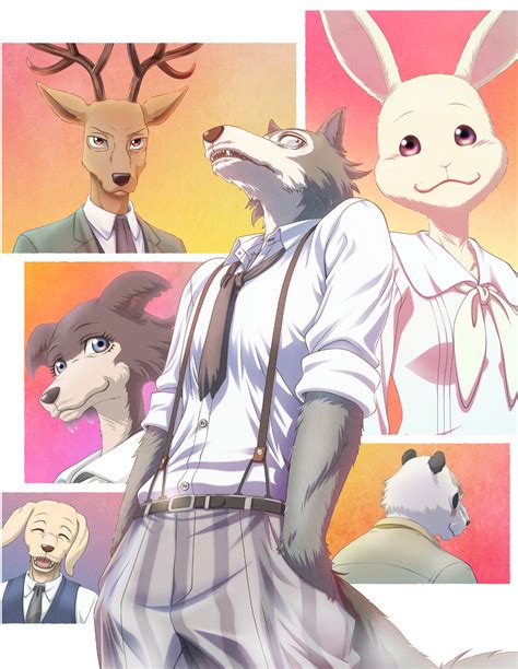 legoshi, haru, louis, juno, gouhin, and 1 more (beastars) | Danbooru