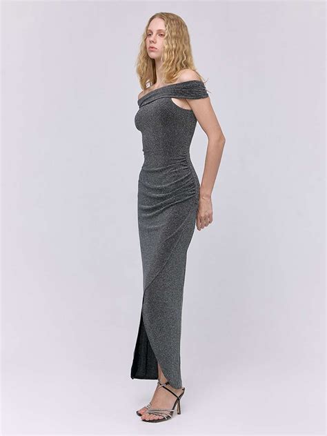 Selena Silver bodycon dress
