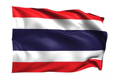 Thailand Waving flag Realistic Transparent Background 15309609 PNG