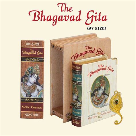 Bhagavad Gita Book - A7 Size Wooden Boxed Edition – Rgyan Shop