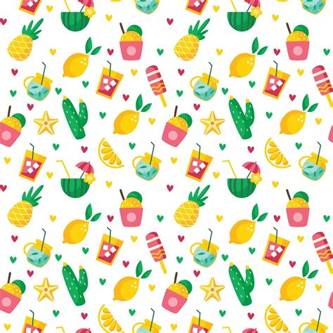 Summer Patterns Background 24133355 Vector Art at Vecteezy
