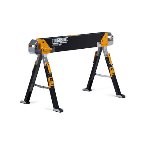 TOUGHBUILT C700 40-in W x 25-in H Adjustable Steel Saw Horse (1300-lb ...