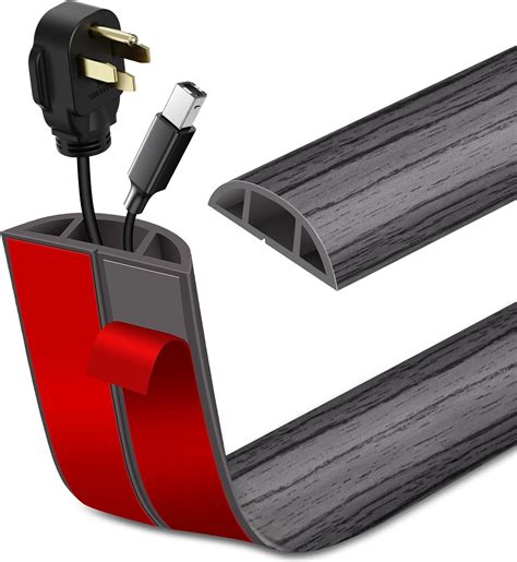 Amazon.com: Floor Cord Cover Self Adhesive Cord Hider Floor Extension ...