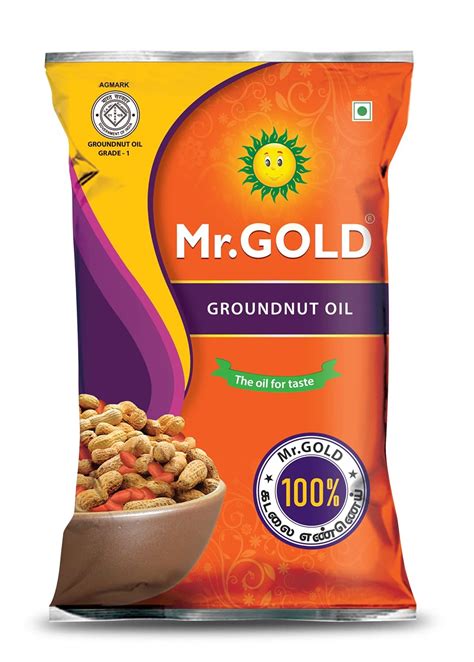 Mr.Gold Groundnut Oil Pouch, 1L : Amazon.in: Grocery & Gourmet Foods
