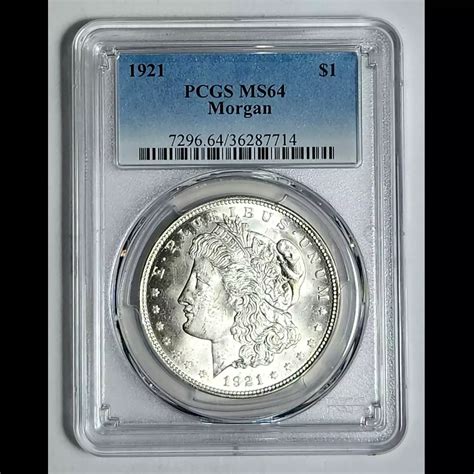 1921 Morgan Silver Dollar PCGS MS-64 - Bob Paul Rare Coins