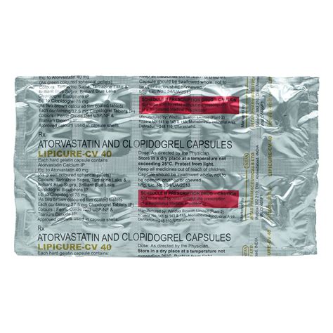 Lipicure-CV 40 Capsule | Uses, Side Effects, Price | Apollo Pharmacy