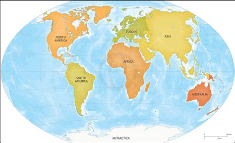 World Continent Maps