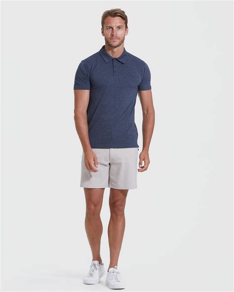 Heather Navy Polo Shirt for Men | True Classic