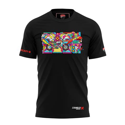 Ducati Scrambler Printed Half sleeves biker tshirt – Street Soul Clothing
