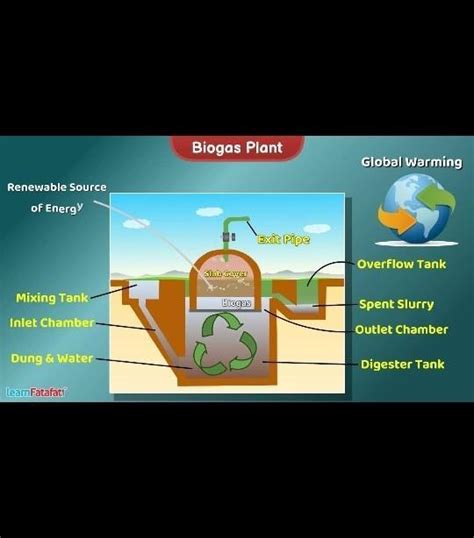 write a symbolic picture of the biogas plant - Brainly.in