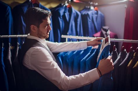 Tailor, tailoring. men's suit, tailor in his workshop. elegant man's ...