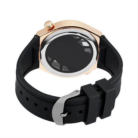 Giordano Men's Casual Looking Black Dial & Black Color Silicone Strap ...