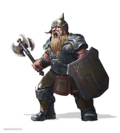 Dwarf Warrior for Dragonheim RPG, Felix Ortiz | Dwarf fighter, Fantasy ...
