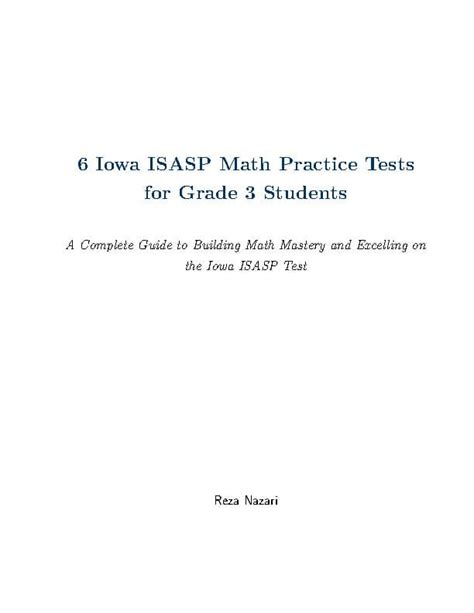 6 Iowa ISASP Math Practice Tests for Grade 3 Students | TPT