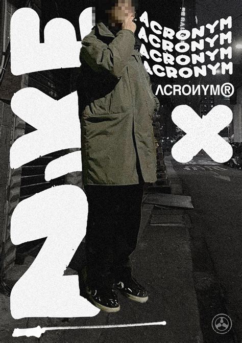 ACRONYM X NIKE Poster Design on Behance