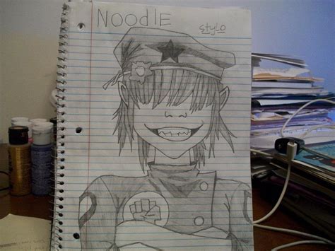 gorillaz plastic beach noodle by NoUseTryingToHideIt on DeviantArt
