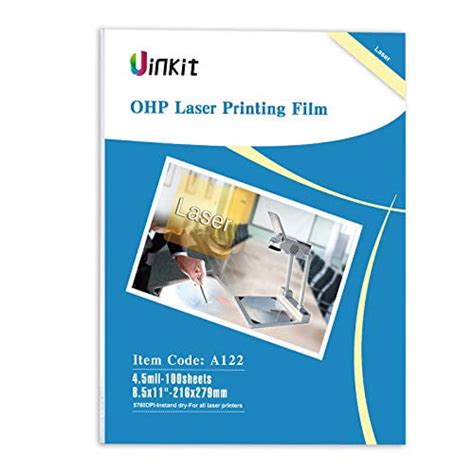 Uinkit 100 Sheets Laser Transparency Film 8.5x11 | Ubuy India