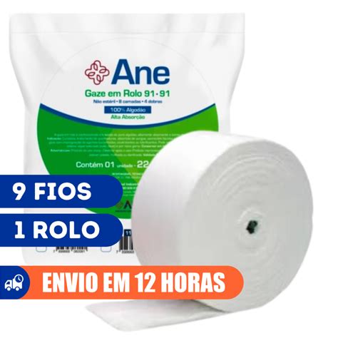Compressa Gaze Rolo Tipo Queijo Ane 9 Fios 50mX45cm America | Shopee Brasil