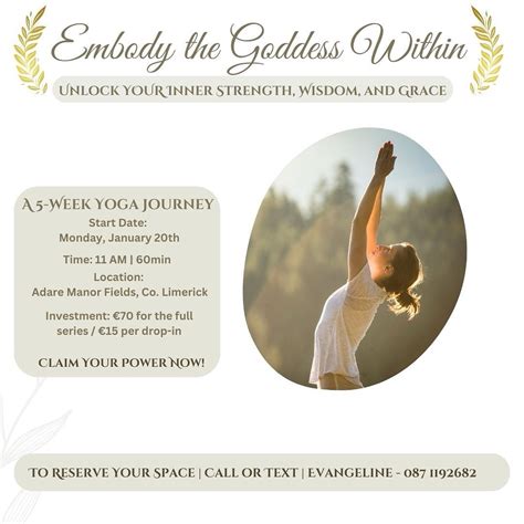 Embody the Goddess Within, Adare Co Limerick, Cork, 17 February 2025 ...