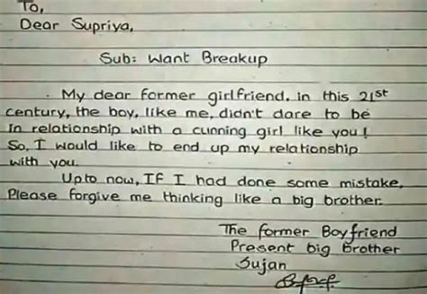 boyfriend written breakup letter his girlfriend goes viral on social media