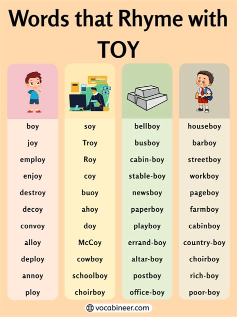 731 Joyful Rhymes with Toy for Poems