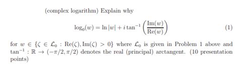 Image result for Complex Logarithm Examples
